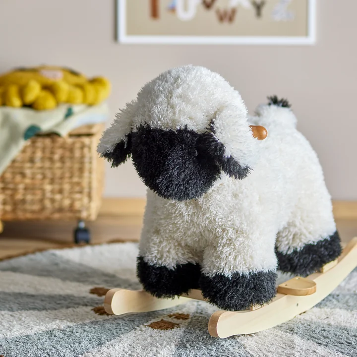 Bloomingville Mini - Dolly Schaukelspielzeug, Schaf, weiss