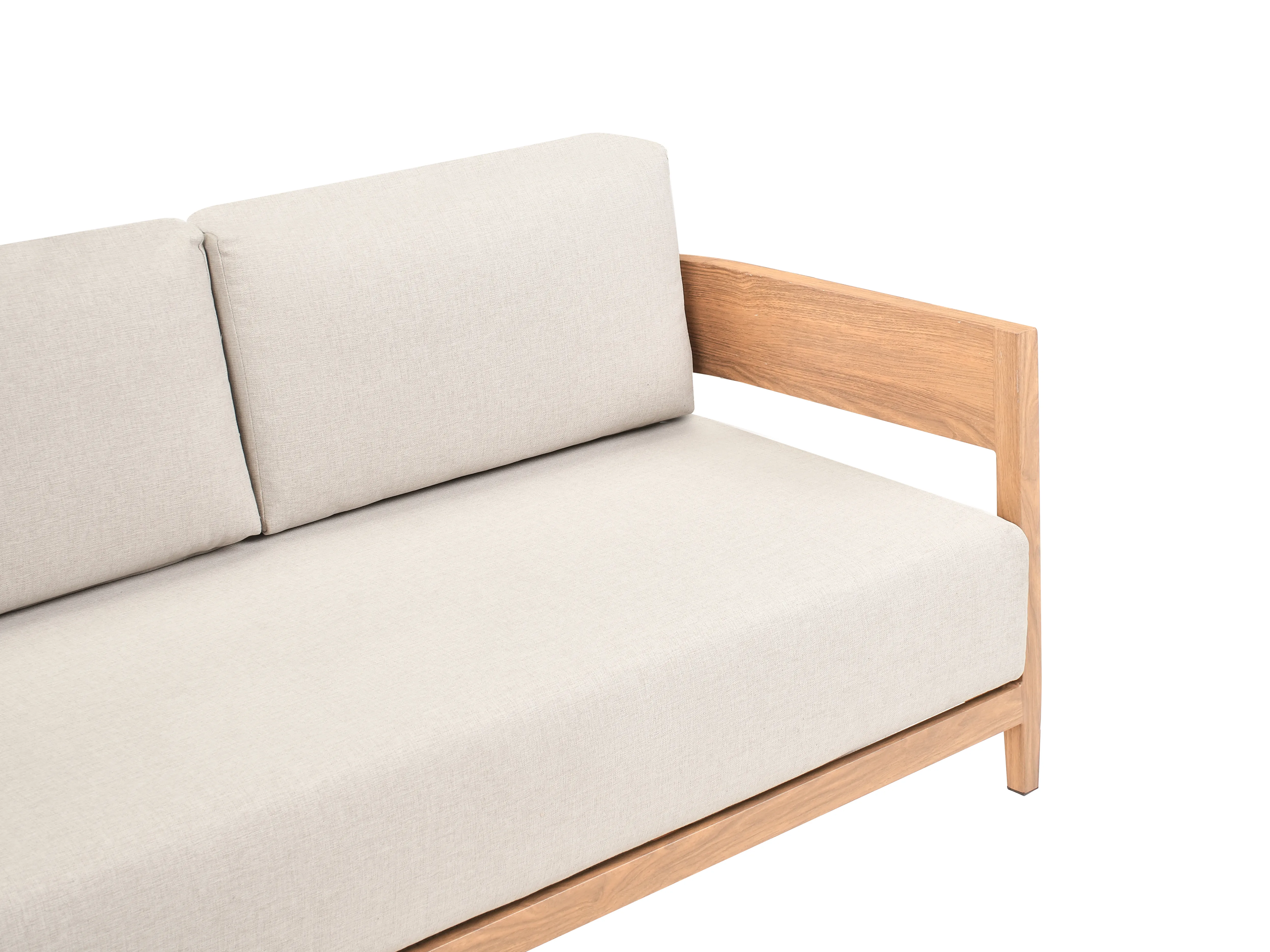 Tuin hoekloungeset met tafel 5-zits SAMPIERI linkszijdig Metaal Lichtbruin