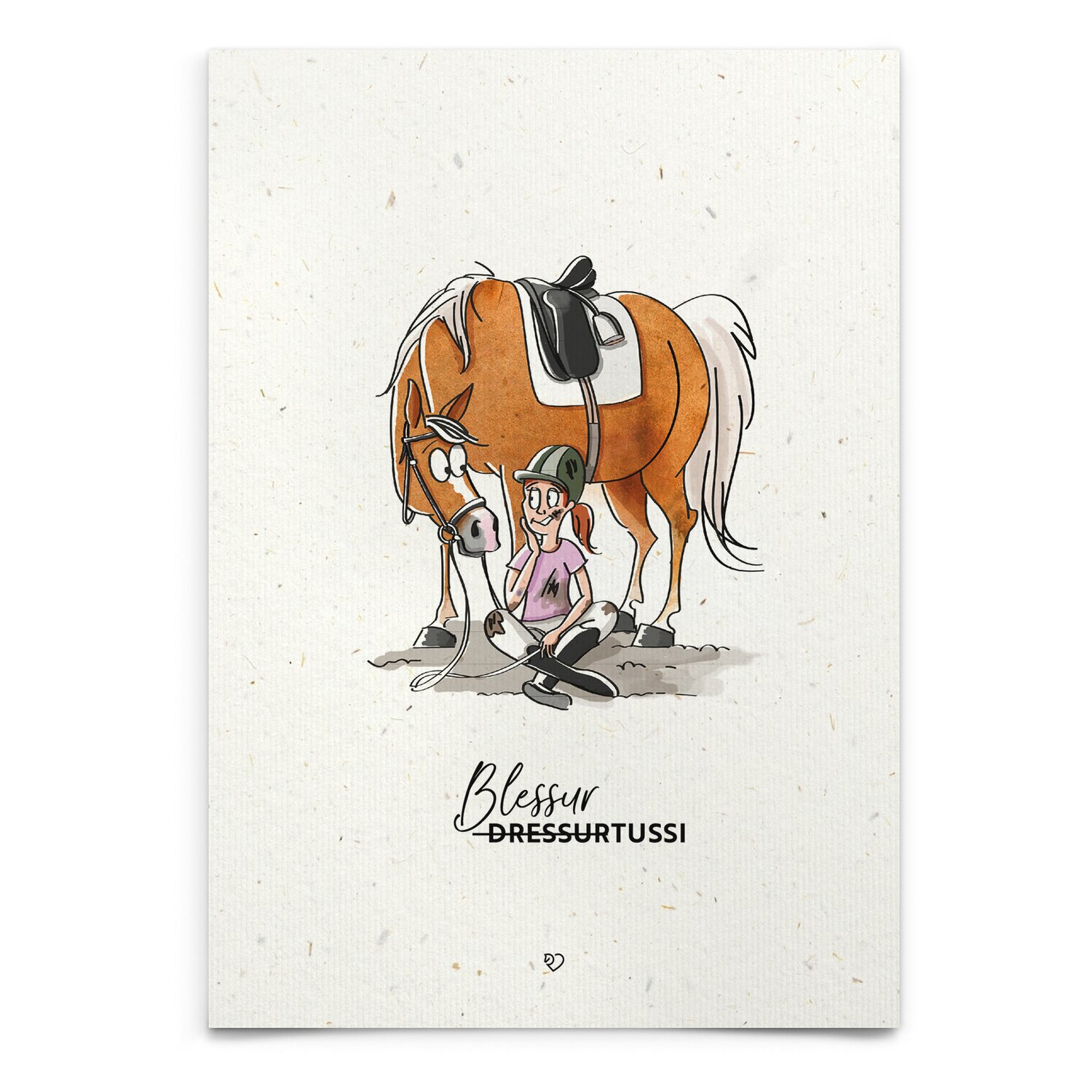 mrs. RIDE Strohpapier-Postkarten  - Blessurtussi