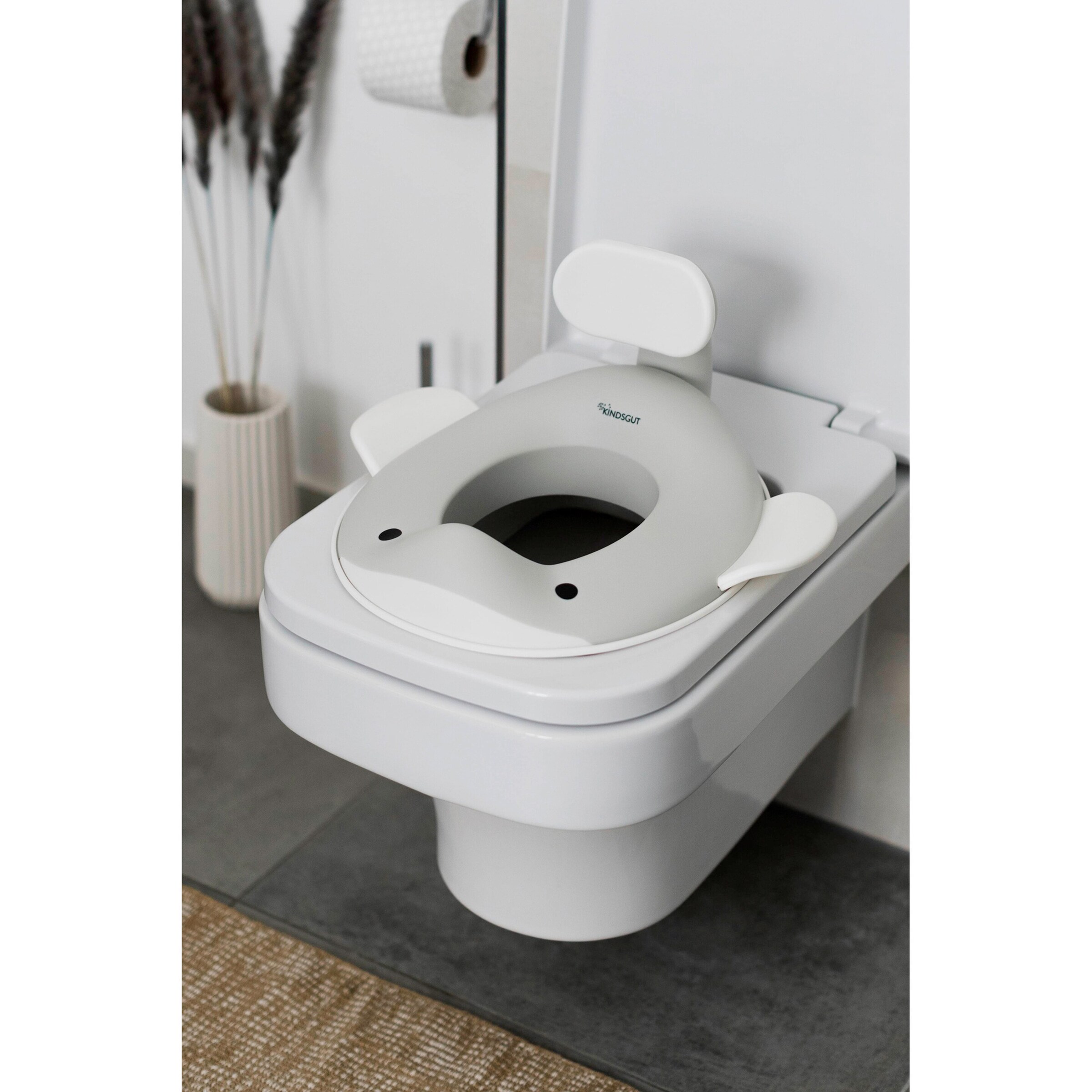 Kindsgut Toilettensitz Wal hellgrau