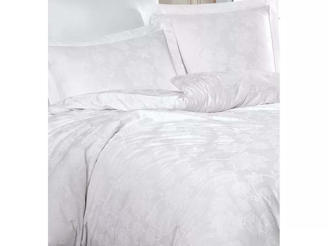 Housse de couette + taie(s) oreiller satin de coton 