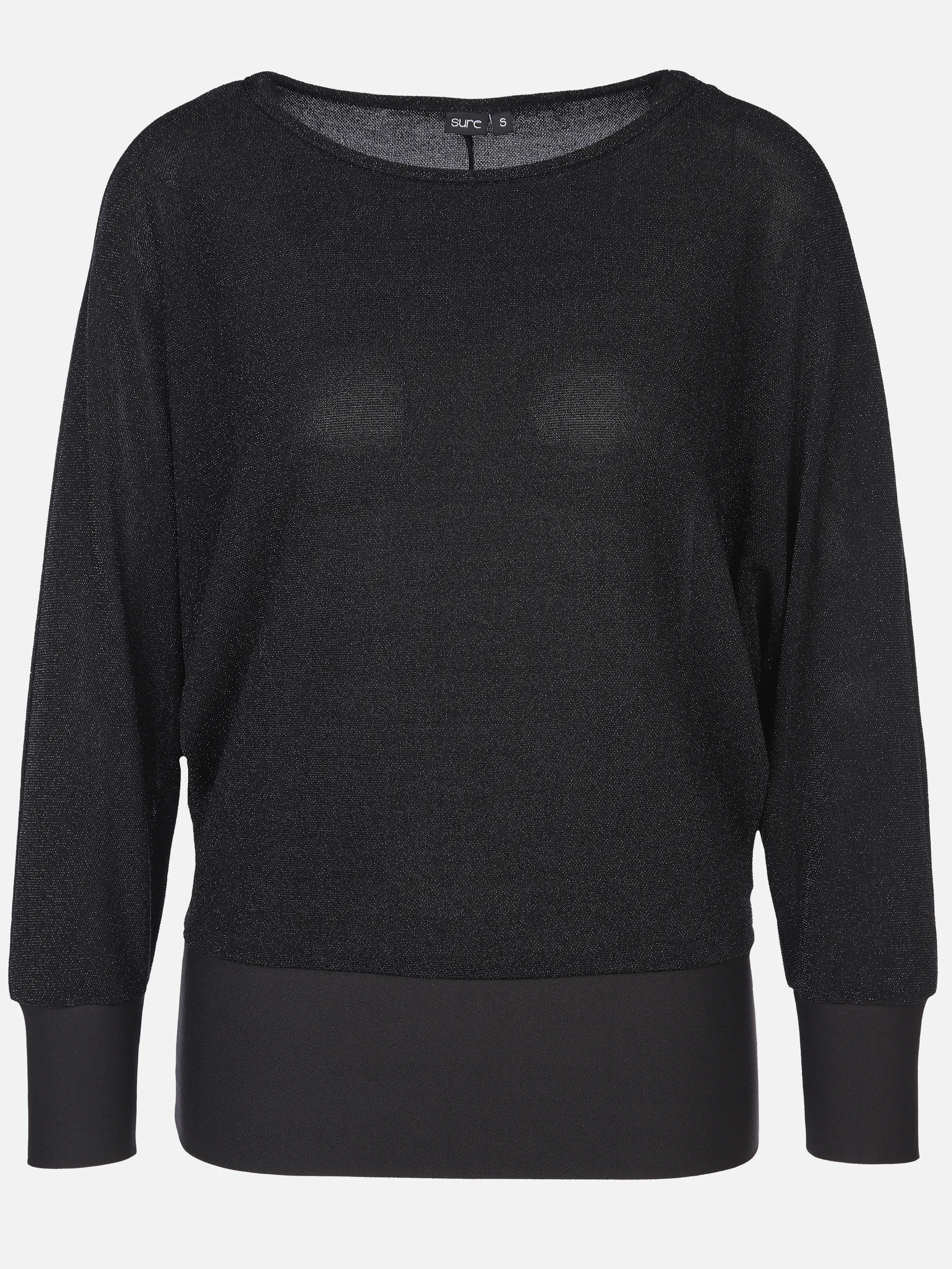Damen Lurexshirt mit Fledermausärmeln