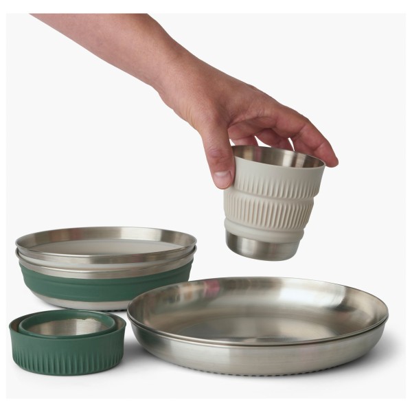 Sea to Summit - Detour Stainless Steel Collapsible Dinnerware Set - Set de vaisselle