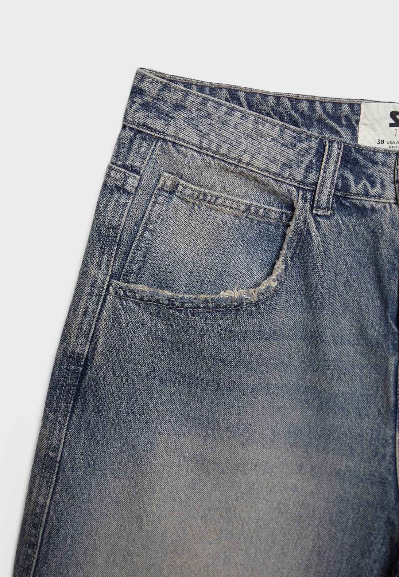 Bermuda jeans oversized
