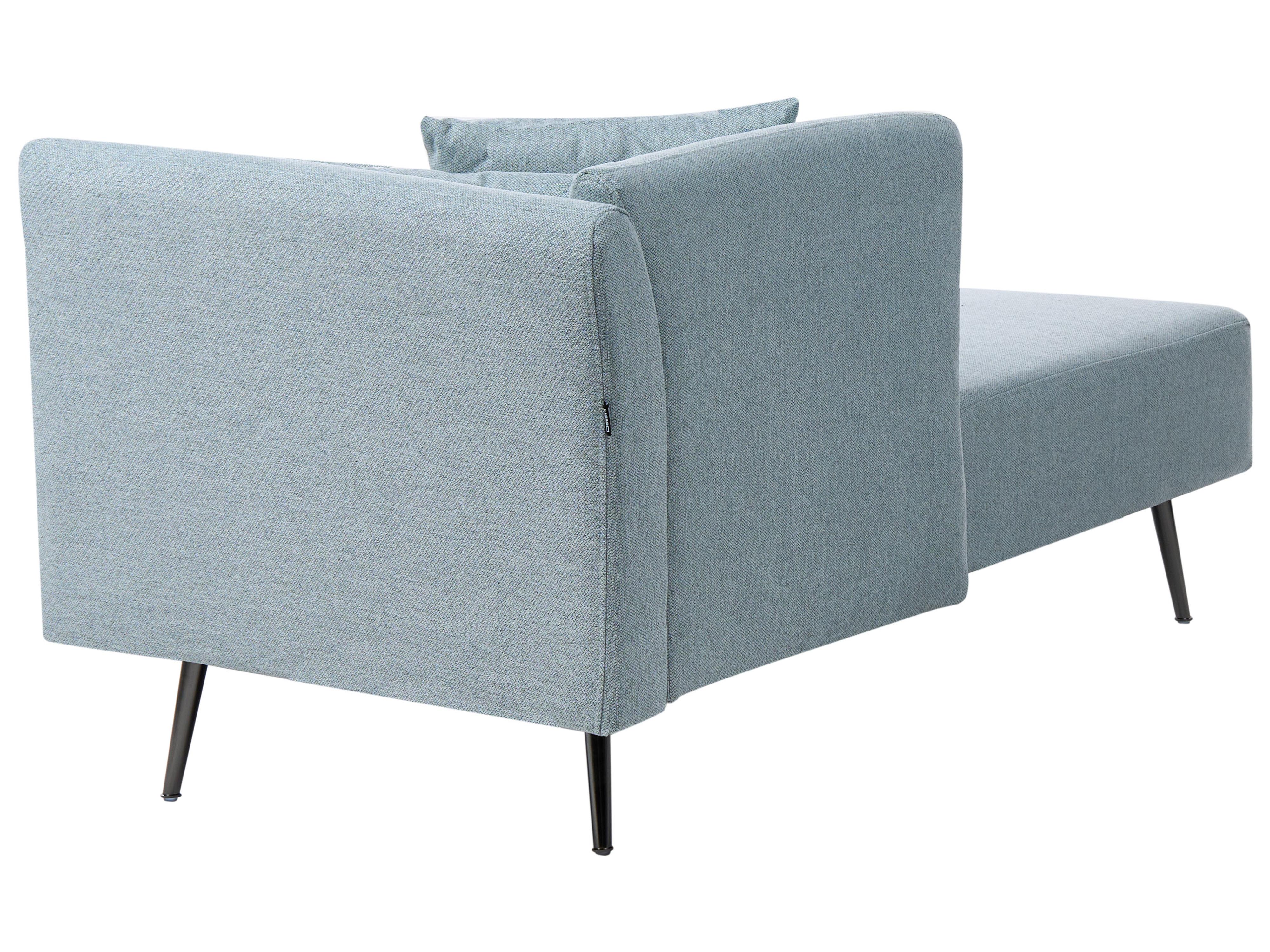 Rechtszijdige chaise longue RIOM Stof Mintgroen