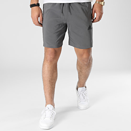 Short Jogging A Bandes IC1494 Gris