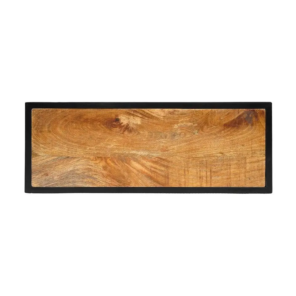 Mangohoutonline - Kapstok 78x30x26cm Rechthoekig - Bruin - Mahom