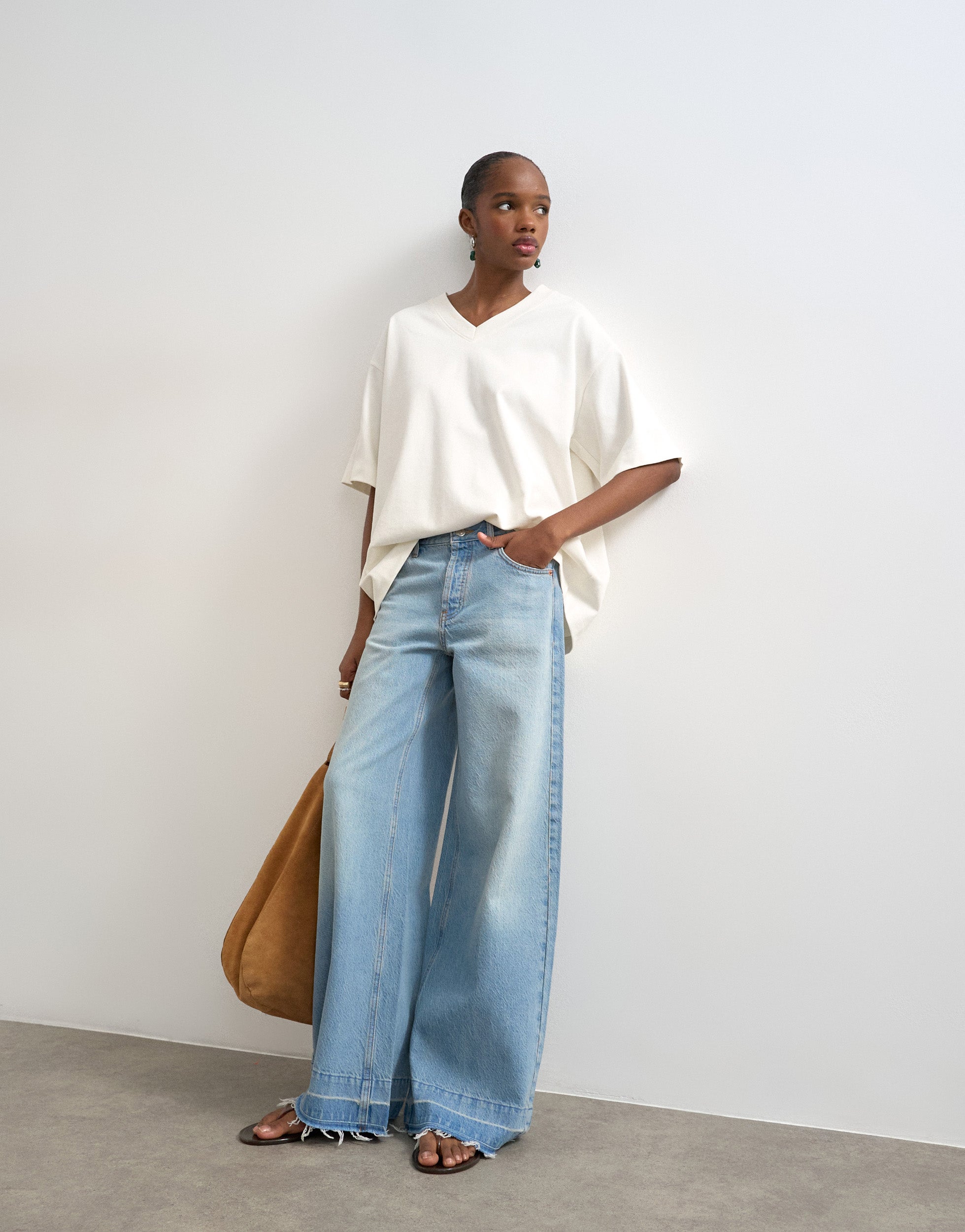 TSHORIZON Mid rise Wide leg fit Jeans