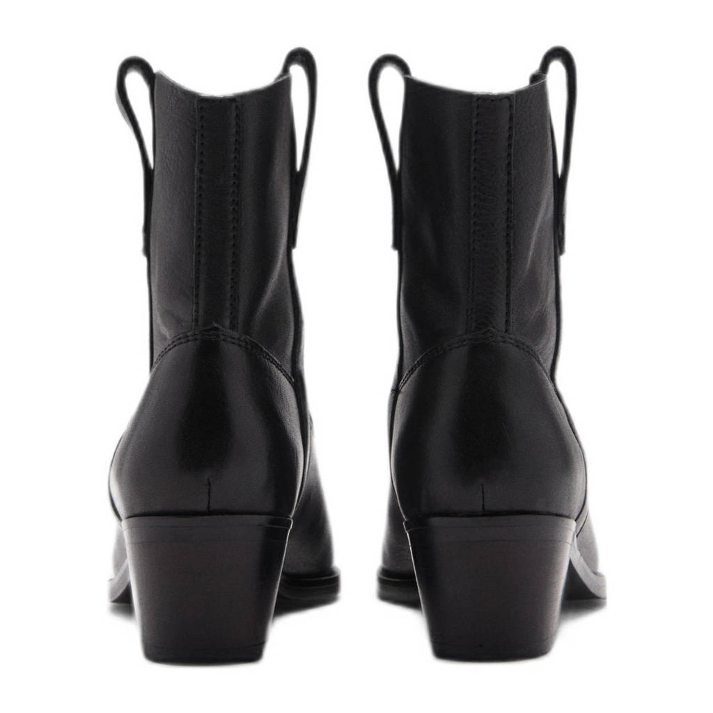 MANGO TEEN leren cowboylaarzen zwart