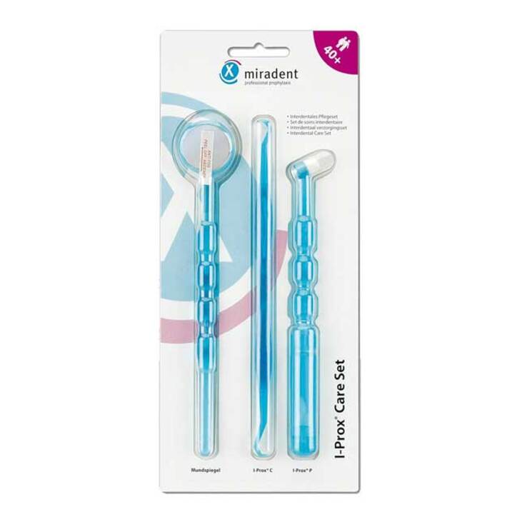 Miradent Pflegeset I-Prox Care Set blau trans., 1 P