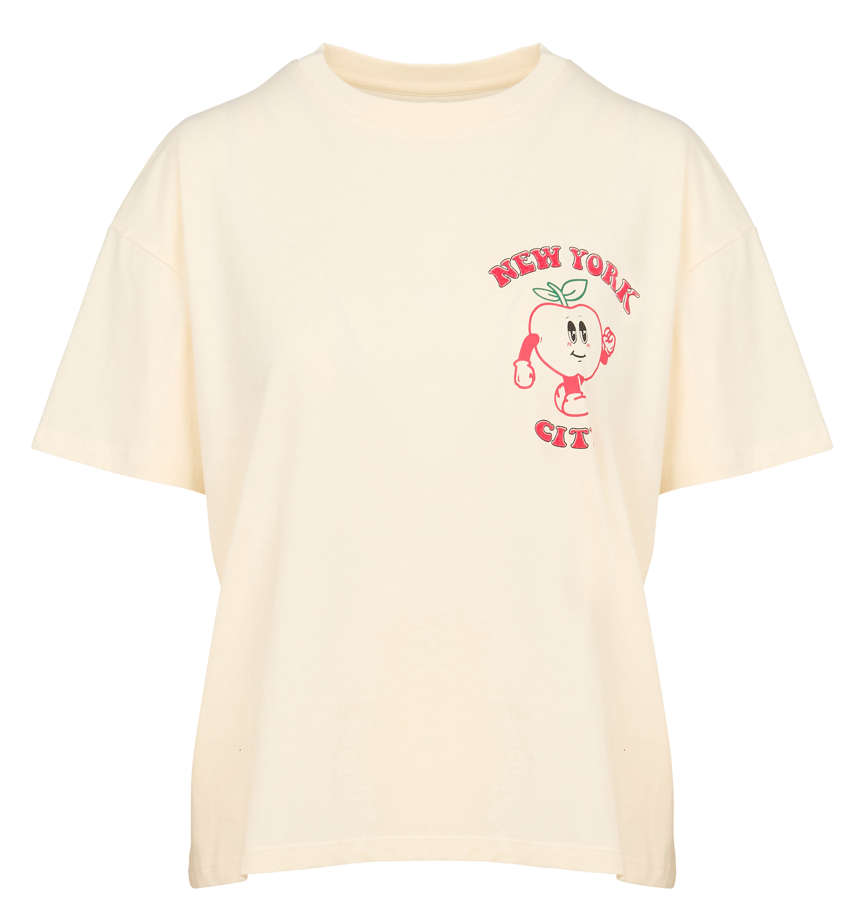 TABASCO - Tee-shirt oversize col rond en coton | Blanc