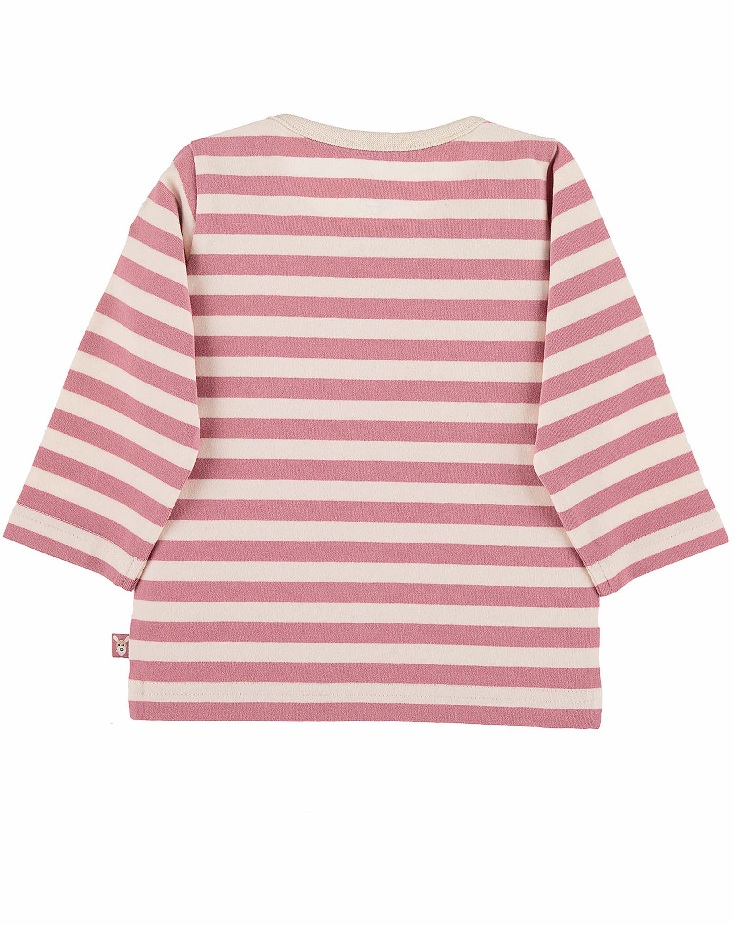 Langarmshirt EMMI gestreift in rosa/beige