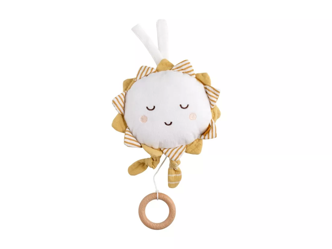 Peluche musicale en coton blanc