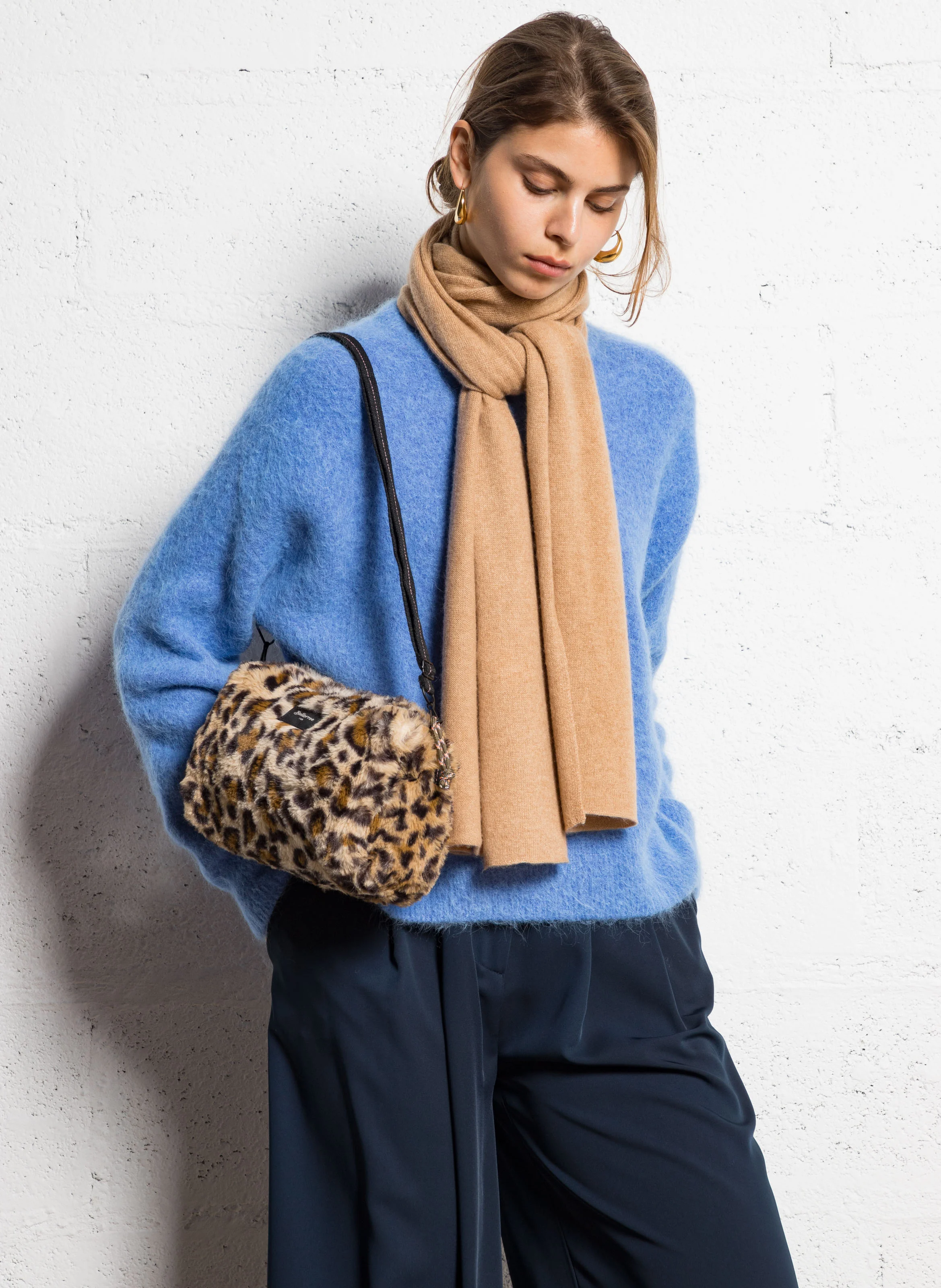 HANOMY - Sac bandoulière effet fourrure| Multicolore