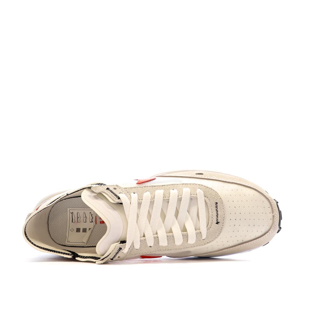 Nike Baskets Beige/Orange Homme Nike Waffle One