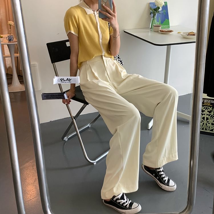 OUREA - Wijde pantalon met hoge taille