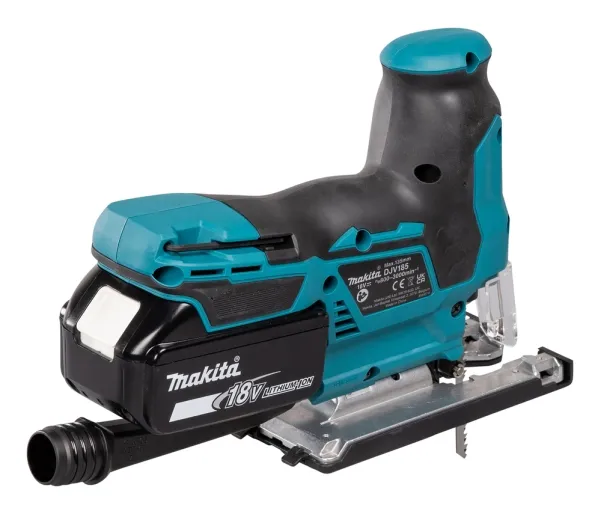Makita DJV185RF1J, Øverste håndtag, Grøn, 90°, Aluminium, Stål, Træ, Børstefri, Deep discharge