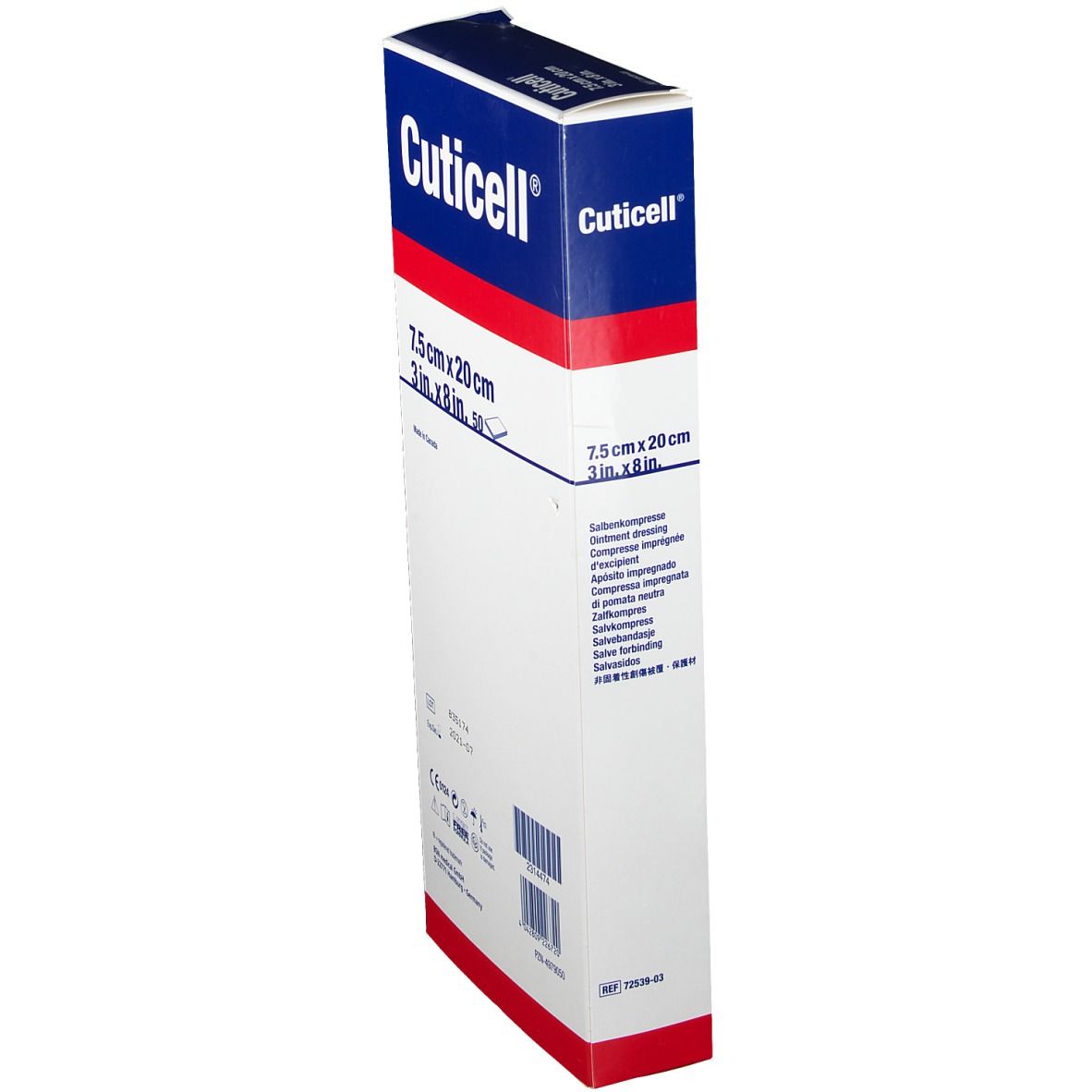Cuticell® Salbenkompresse 7,5 cm x 20 cm