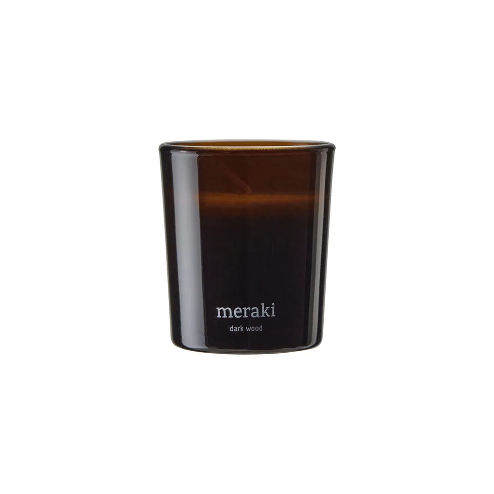 Meraki Duftlys Dark Wood - 60 g.