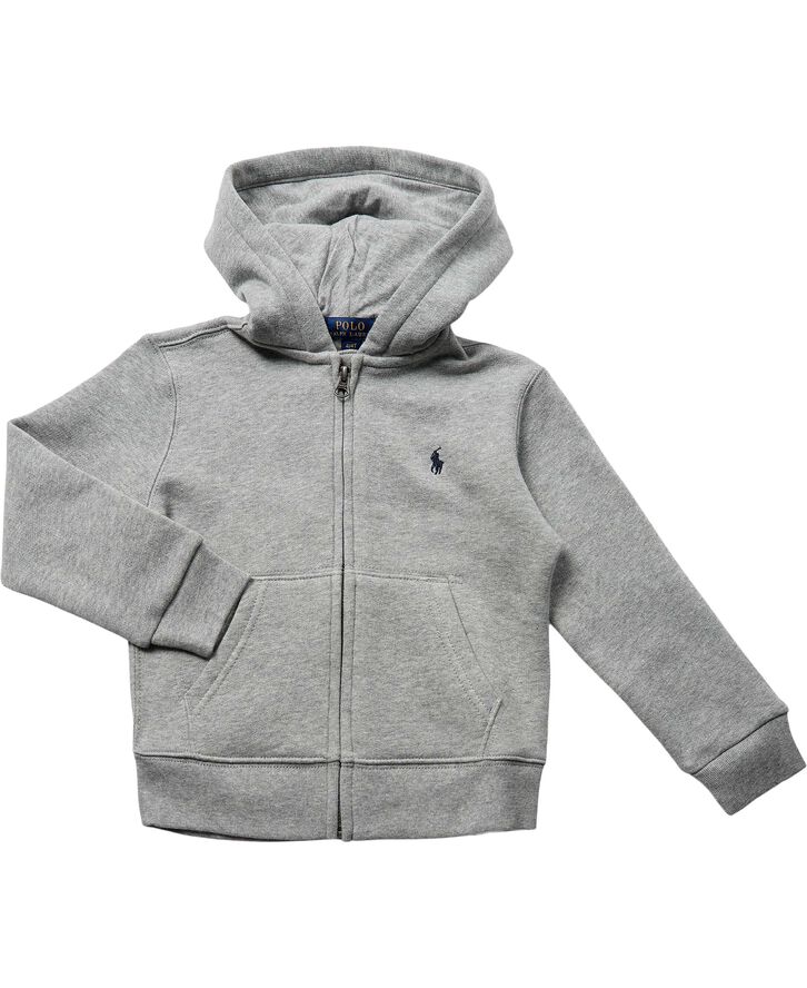 Polo Ralph Lauren Cotton-Blend-Fleece Hoodie Grå