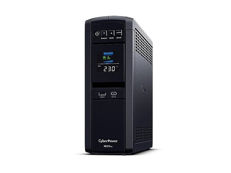CyberPower - UPS - AC 220/230/240 V - 1000 Watt - 1600 VA - 1 x batteri - Blysyre - USB, RS-232 - output-stikforbindelser: 6