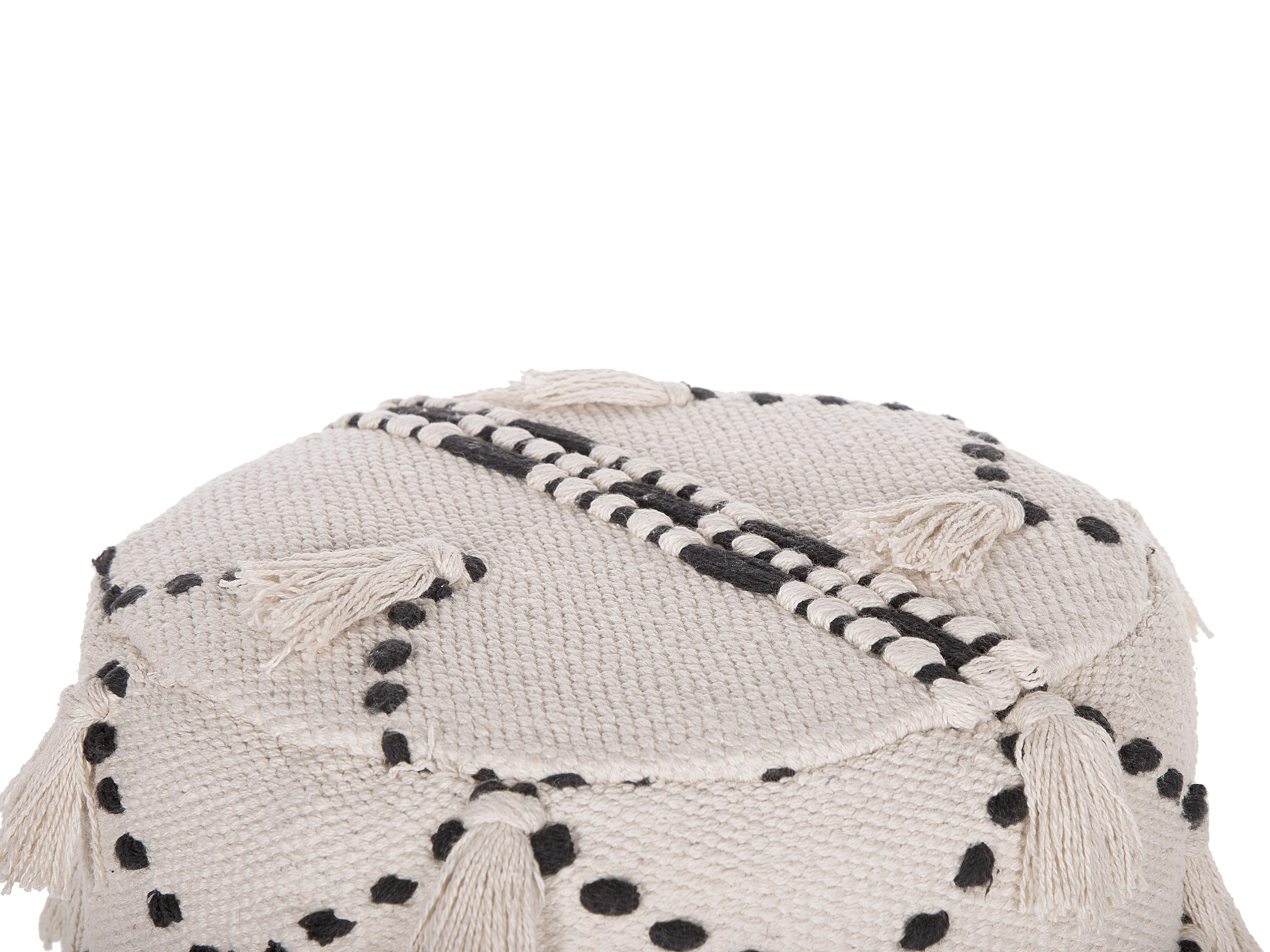 Hocker THONDI Katoen Beige
