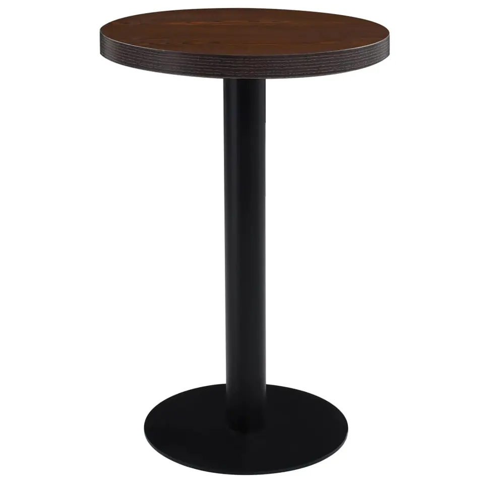 vidaXL - Bistrotafel - Bruin - MDF - 50 x 75 cm