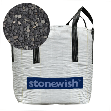 Stonewish Beach pebbles zwart 8-16 mm - Bigbag á 1000 kg