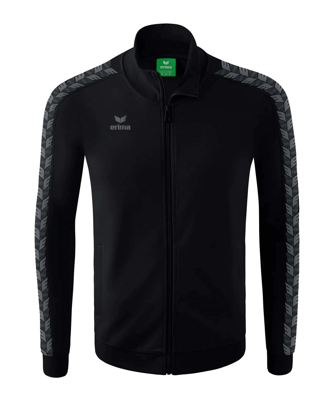 Erima Essential Team Tracktop Jacke Schwarz Grau