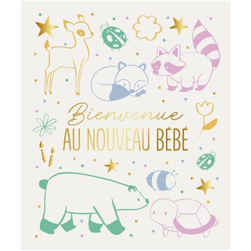 Carte Bienvenue au nouveau bébé