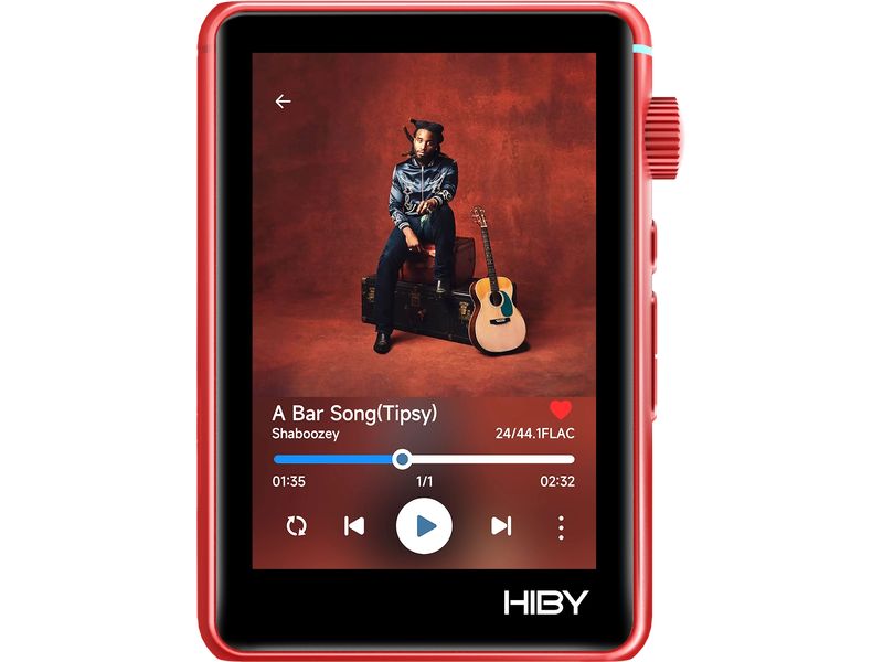 HiBy HiRes-Player R3 II 2025 Rot Hi-Res Musik-Player mit Bluetooth und WiFi