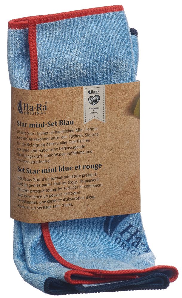 HA-RA Star-Tuch Mini Set blau 2 Stk