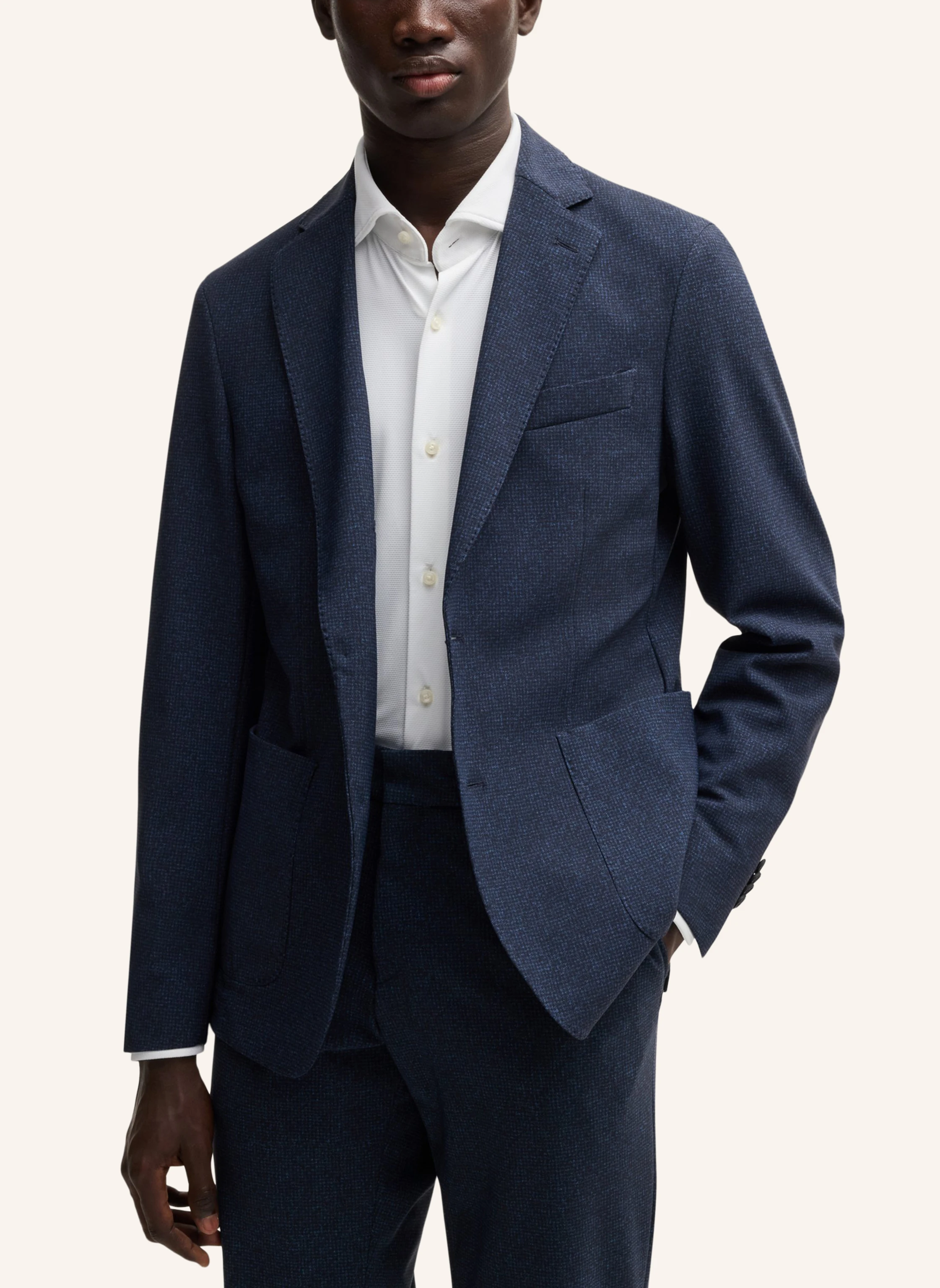 BOSS Business Hemd P-HANK-SPREAD-C1-222 Slim Fit