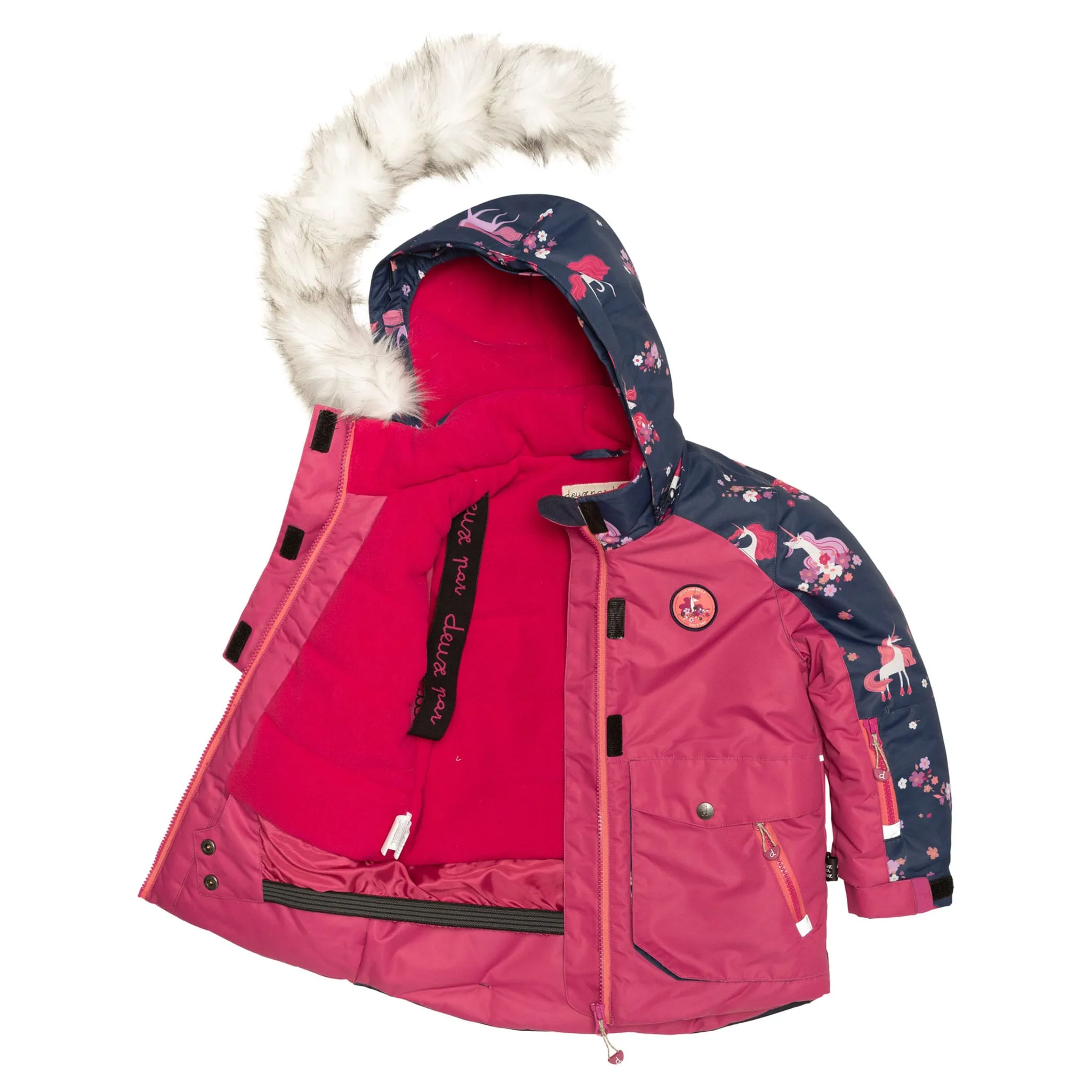 Deux par Deux Habit de Neige 2 Pièces Licornes 7-12ans