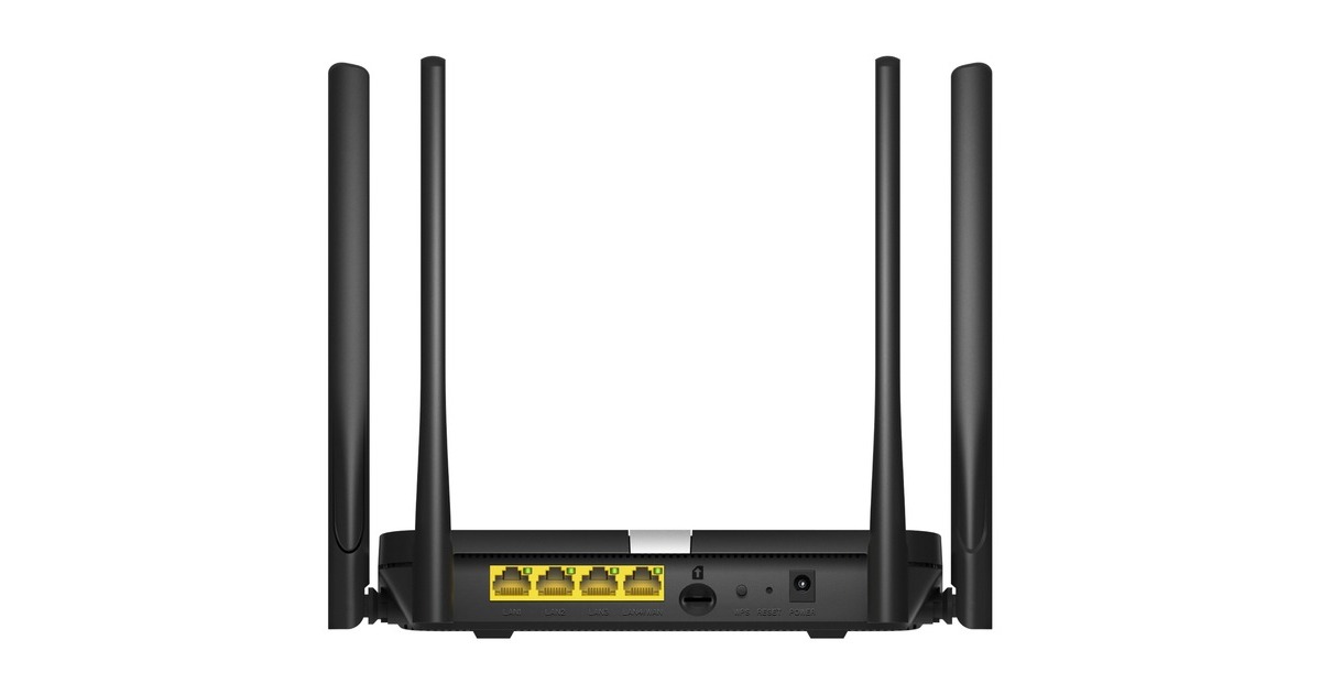 CudyAC1200 Wi-Fi Mesh 4G LTE Cat4 Router  (Zwart, Cudy Mesh, Cudy App, nano SIM-slot)