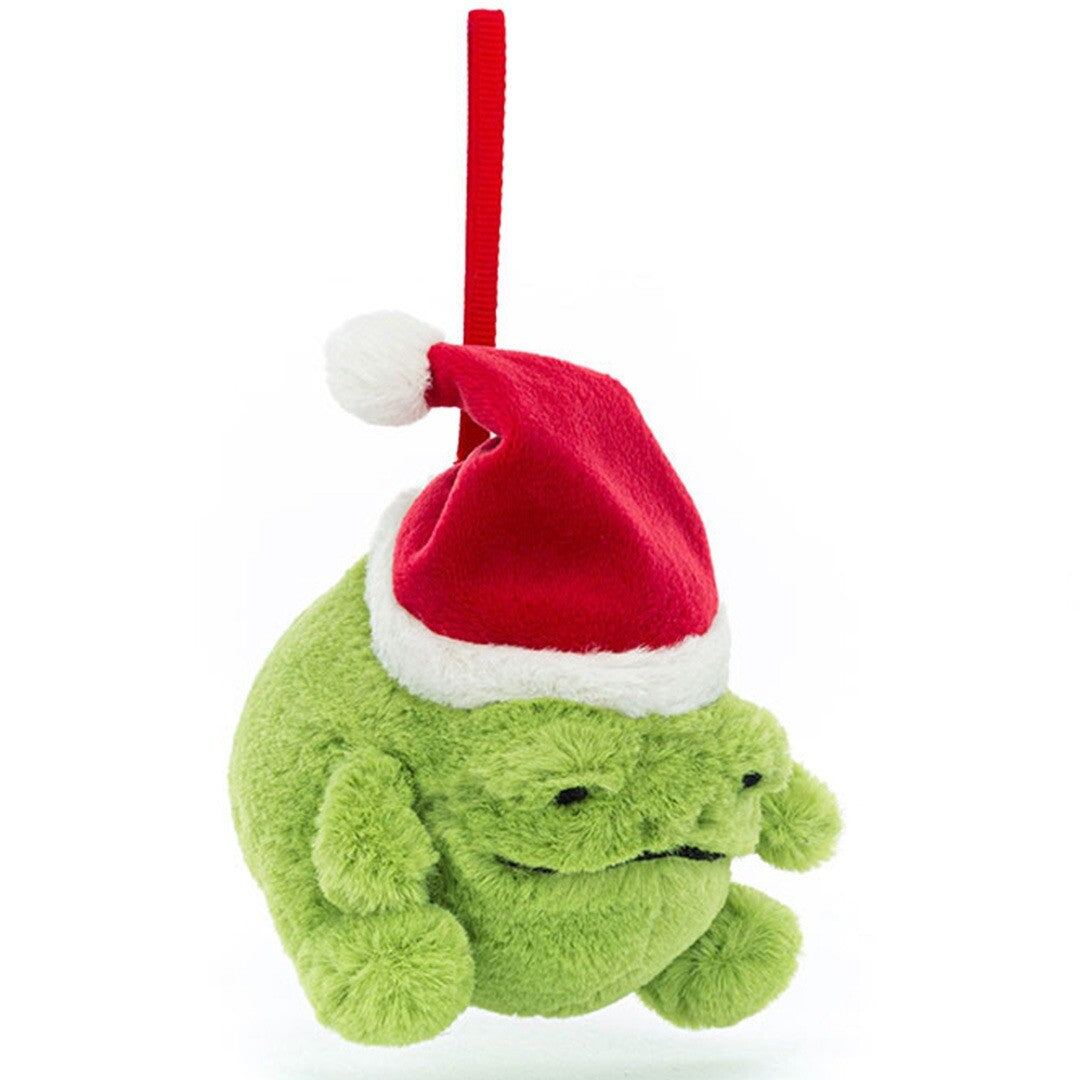 Jellycat kersthanger ricky rain frog - 8 cm