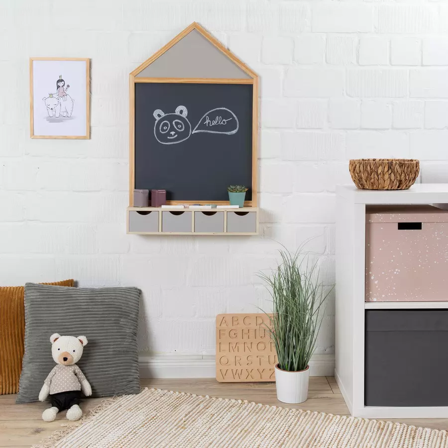 MUSTERKIND® Kreidetafel- Juncus - naturwarmgrau
