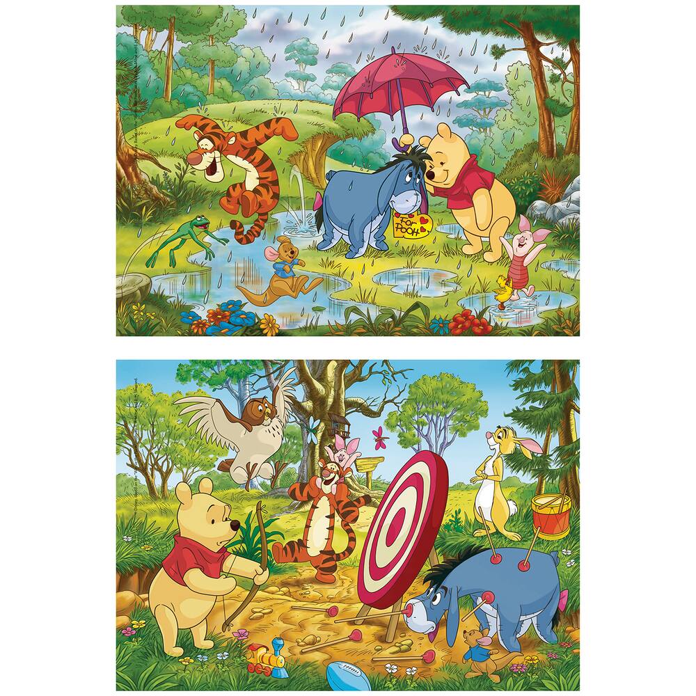 WINNIE L'OURSON - PUZZLE SUPERCOLOR  2 x 20 PIECES