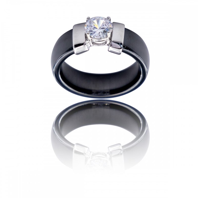 Coffret Bague Femme Fashion Céramique Ornée Zirconium