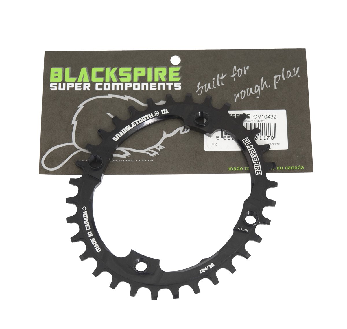Blackspire Snaggletooth Oval Singlespeed klinge Ø104mm 32T
