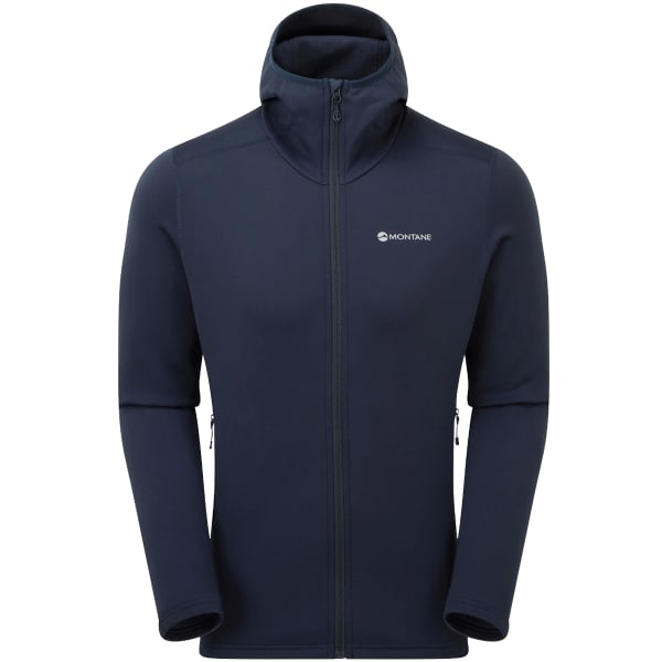 Veste polaire randonnée MONTANE FURY HOODIE ECLIPSE BLUE