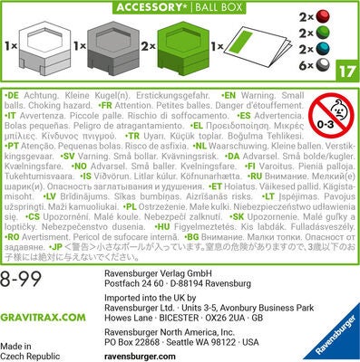 Ravensburger GraviTrax Tilbehørsett Kulebokser