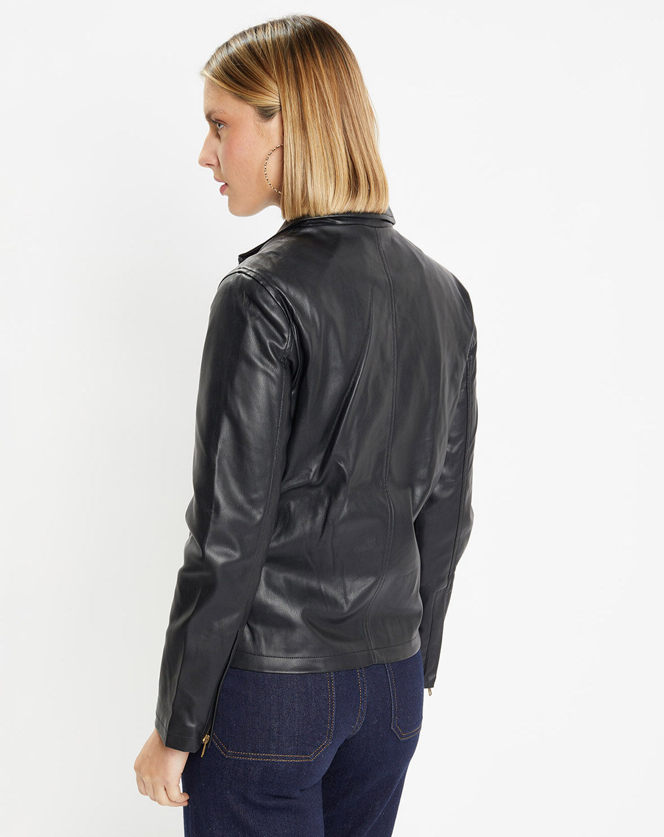 Galeries Lafayette Blouson Calpaga noir