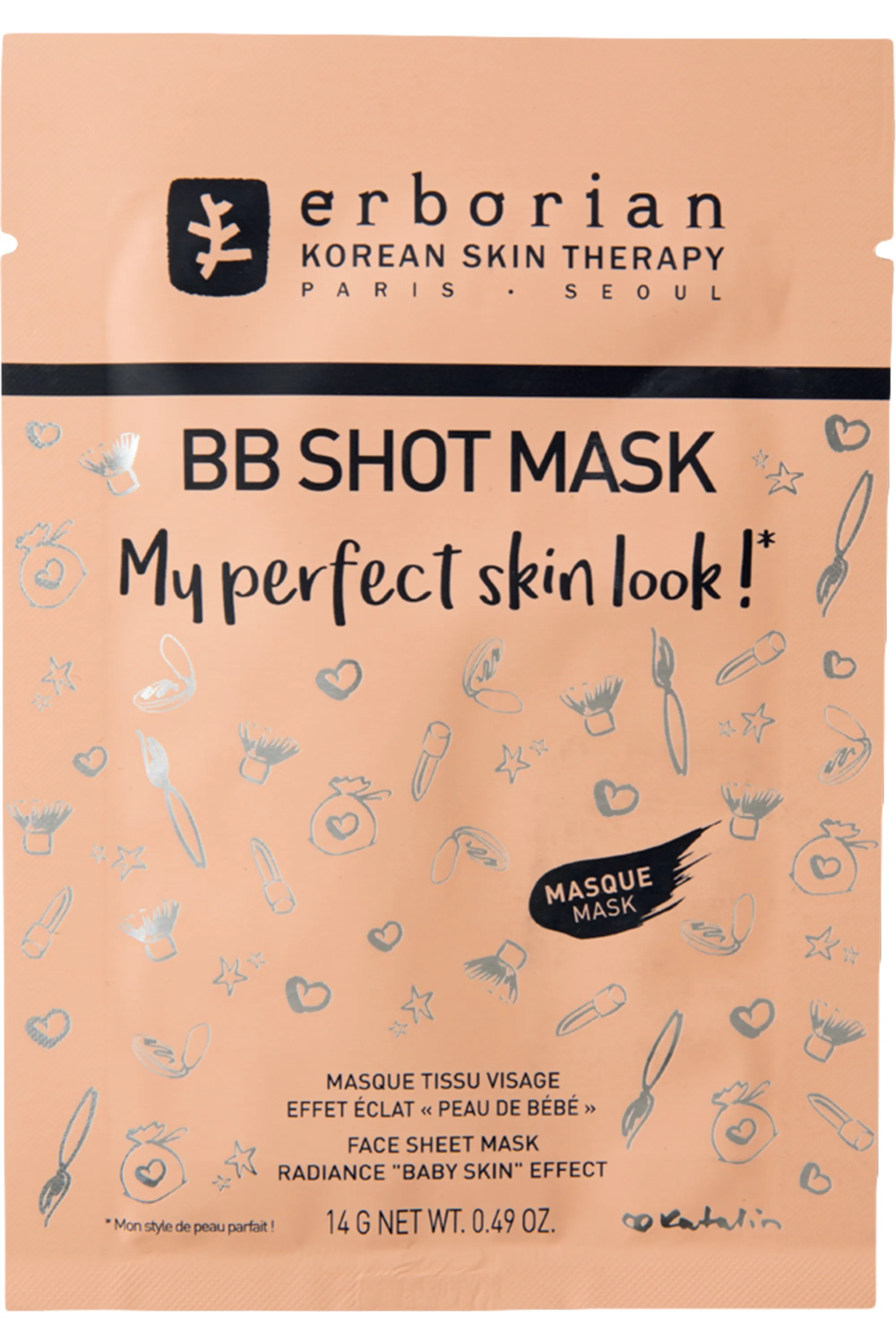 Erborian Masque tissu visage BB Shot Mask-14 g