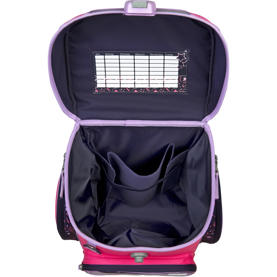 Scooli EasyFit Schulranzen-Set Glow-Edition Heartbeat