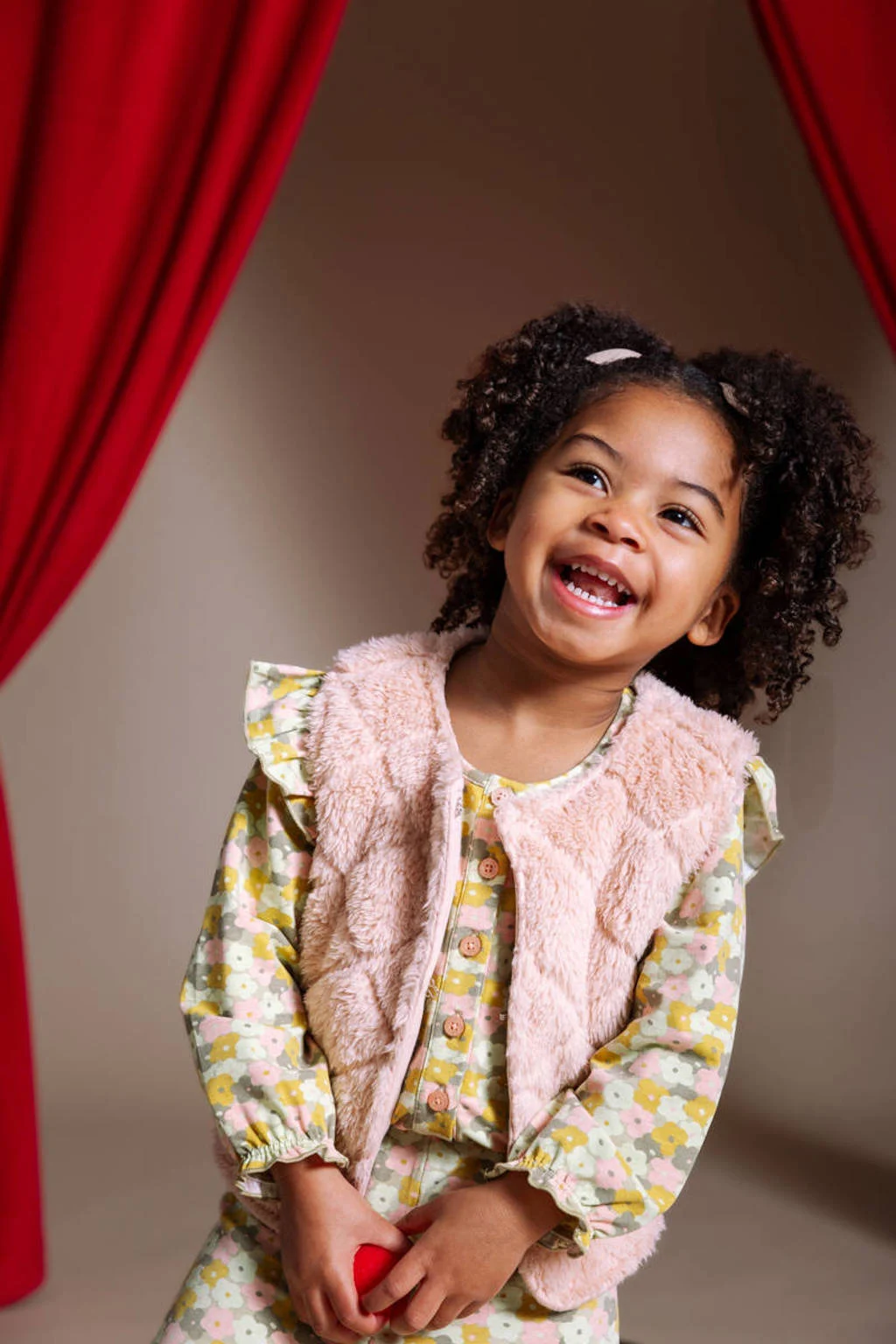Quapi Mini gilet lichtroze