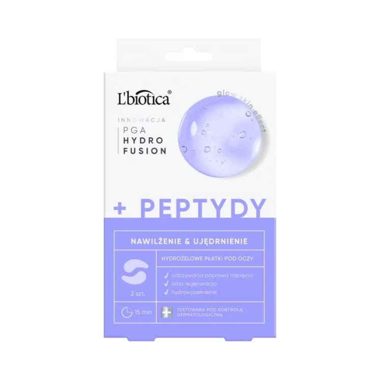 L'biotica PGA Hydro Fusion Hydrogel Augenklappen mit Peptiden 2 Stück