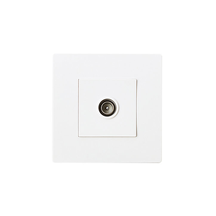 rise TV simple encastrable blanc complet