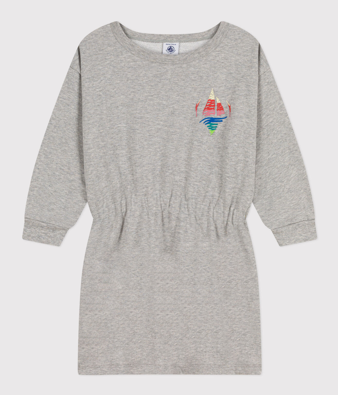 Robe manches longues en molleton brossé enfant fille