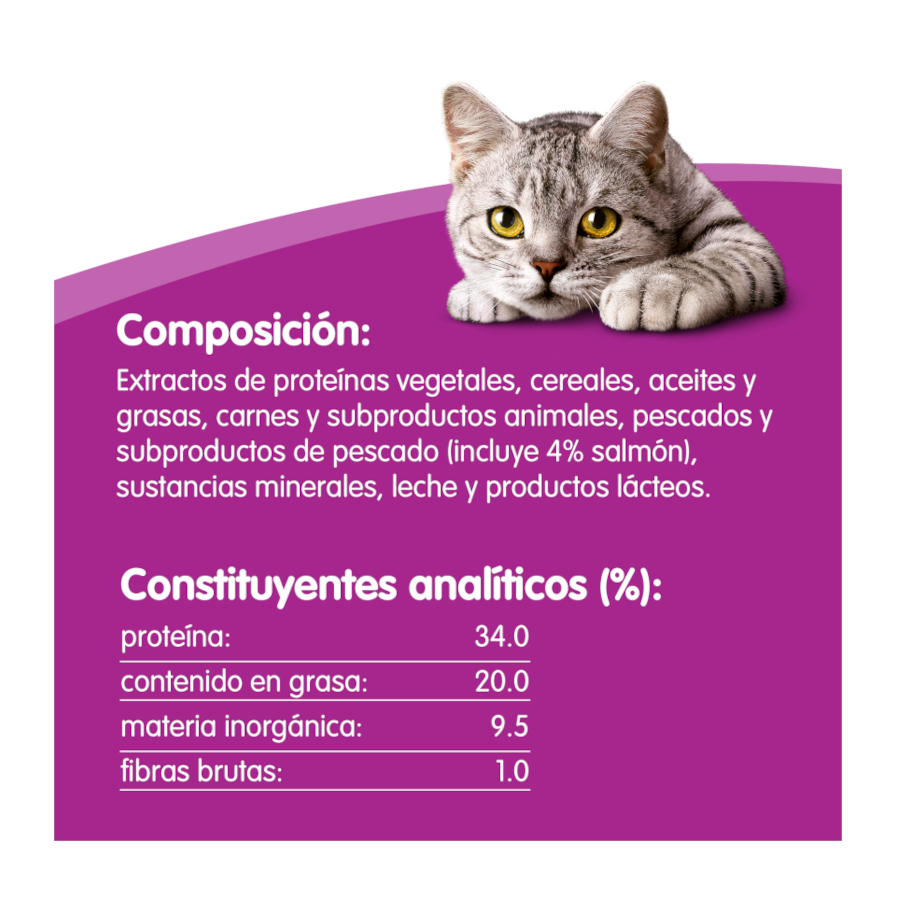 Whiskas Temptations Snacks Salmón para Gatos
